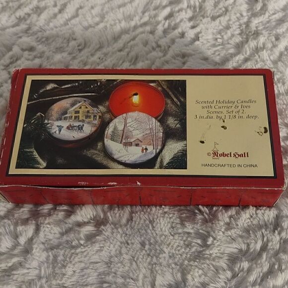 Vtg. Robel Hall "Bayberry" Scented Candle Tins (2) - Picture 5 of 6
